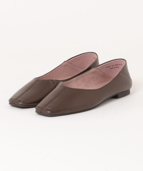 「Piedi Nudi」 フラットパンプス 24.0cm ダークブラウン レディース_画像5