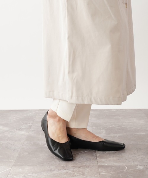 「Piedi Nudi」 フラットパンプス 24.0cm ダークブラウン レディース_画像6