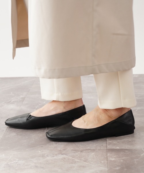「Piedi Nudi」 フラットパンプス 24.0cm ダークブラウン レディース_画像8