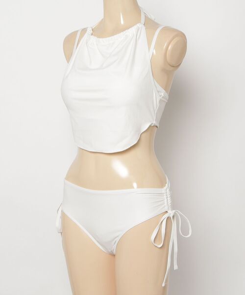 gossip!ロサンゼルス 水着 「Y2Kガーリー」 ギャザーホルターネック