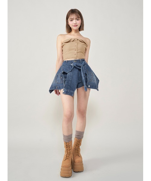 Darich（ダーリッチ） デニムショートパンツ M ブルー レディース