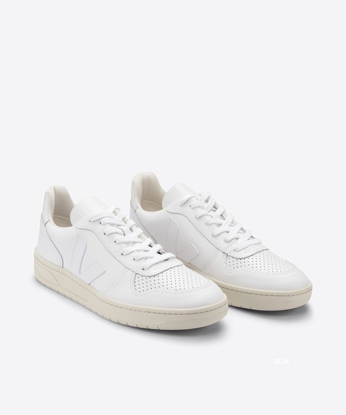 「VEJA」 ローカットスニーカー 43 ホワイト×ブラック レディース_画像2