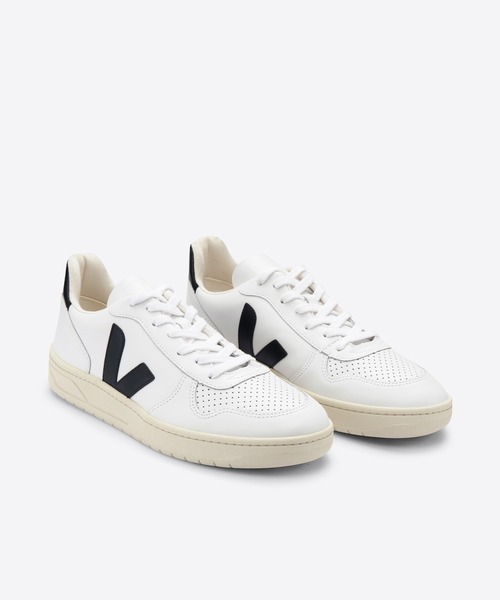 「VEJA」 ローカットスニーカー 43 ホワイト×ブラック レディース_画像4