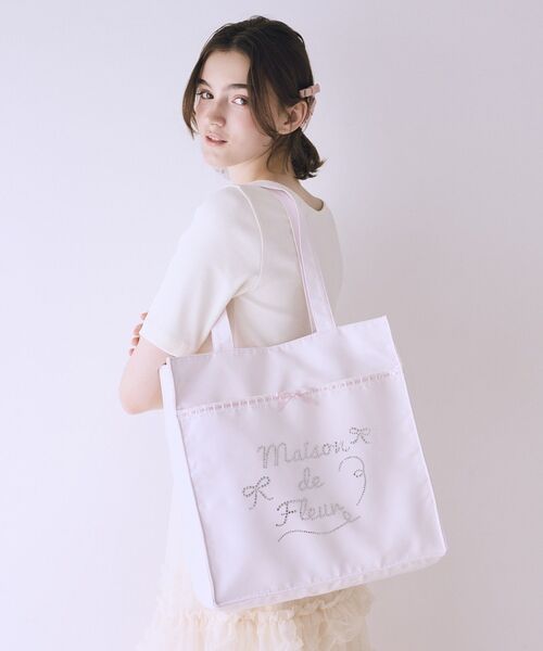 Maison de FLEUR（メゾンドフルール） トートバッグ サテンレース