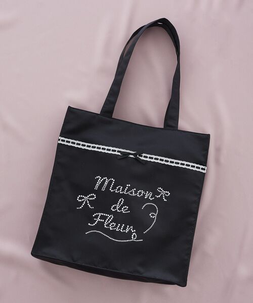 Maison de FLEUR（メゾンドフルール） トートバッグ サテンレース