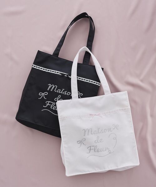 Maison de FLEUR（メゾンドフルール） トートバッグ サテンレース