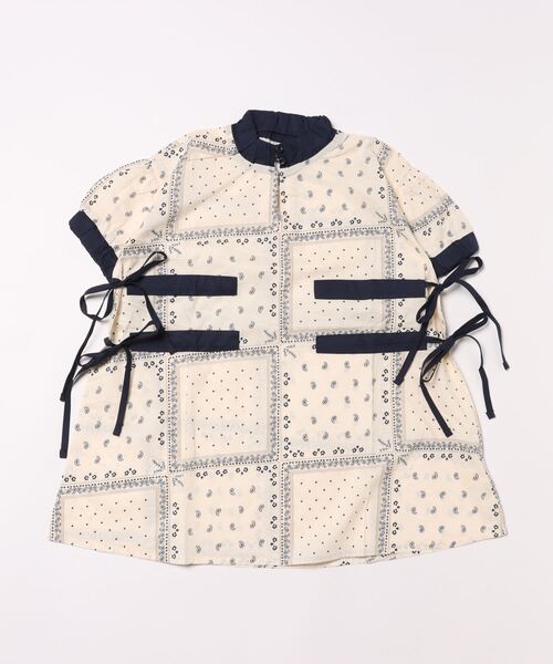 「aimoha」 「KIDS」半袖ワンピース 140 ベージュ キッズ_画像3