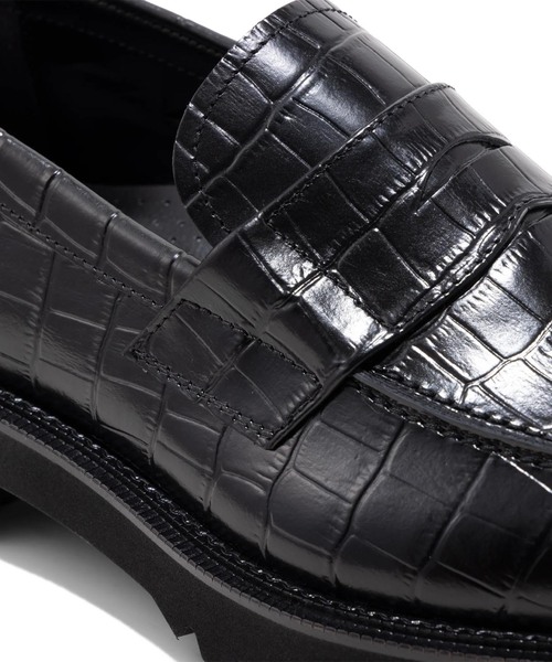 ローファー The Kenford Fineshoes NEW CLASSIC COIN LOAFERS/BLACK