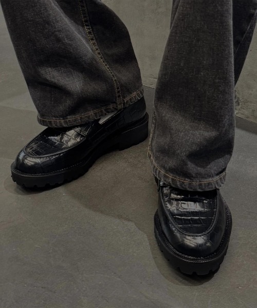 ローファー The Kenford Fineshoes NEW CLASSIC COIN LOAFERS/BLACK