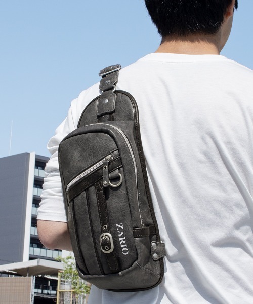 ZARIO（ザリオ） ウエストポーチ カジュアルワンショルダー縦型ボディ