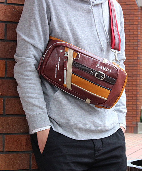ZARIO（ザリオ） ウエストポーチ カジュアルワンショルダー縦型ボディ