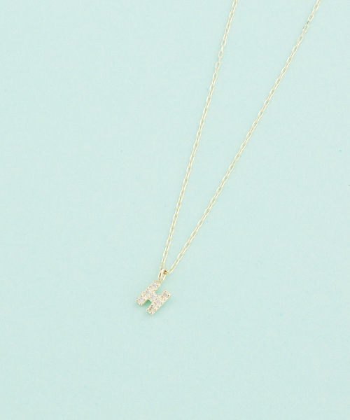 Jewel closet by L&Co. ネックレス K10 ダイヤモンド イニシャル Jewel closet by L&Co. ネックレス K10 ダイヤモンド イニシャル