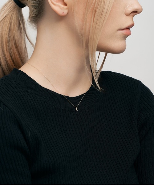 Jewel closet by L&Co. ネックレス K10 ダイヤモンド イニシャル