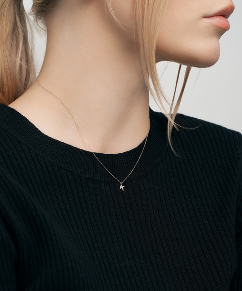 Jewel closet by L&Co. ネックレス K10 ダイヤモンド イニシャル
