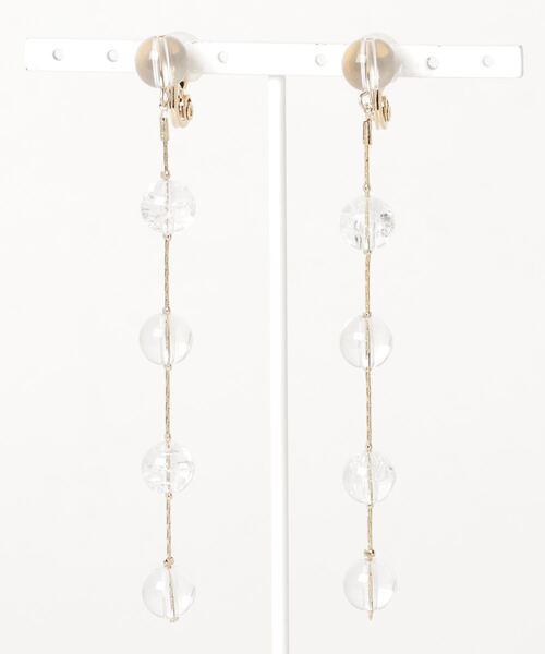 イヤリング JewCas「動画あり」ボールチェーン エアイヤリング