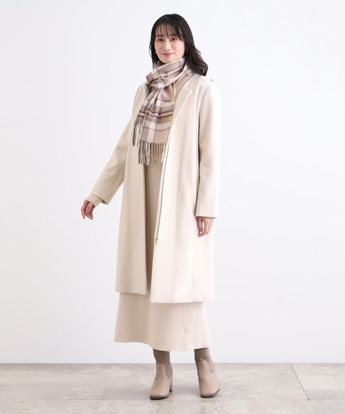 【日本製】MOONBAT カシミヤ100% ストール WEB限定】【ストール】ミエル(miel) カシミヤ100％ チェック