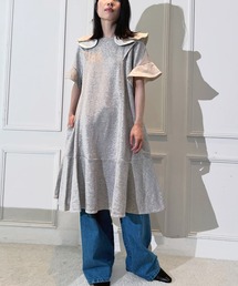 AVIE（アビィ） ワンピース ラッフルフリルスウェットドレス