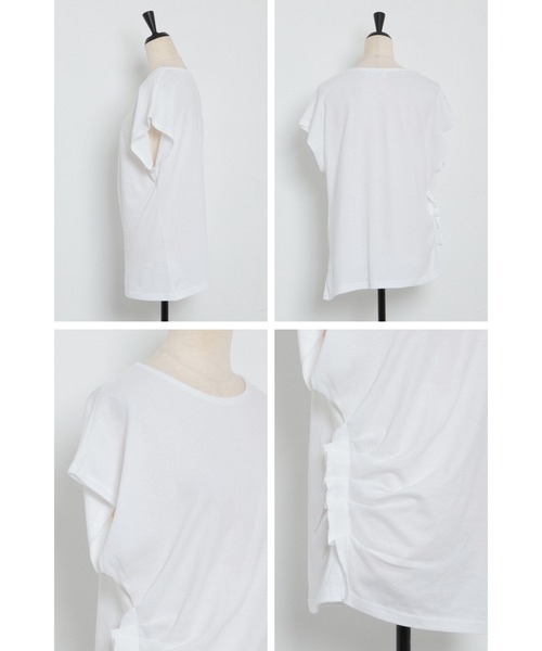 Bonjour Sagan（ボンジュールサガン） tシャツ 半袖 サイドギャザーT