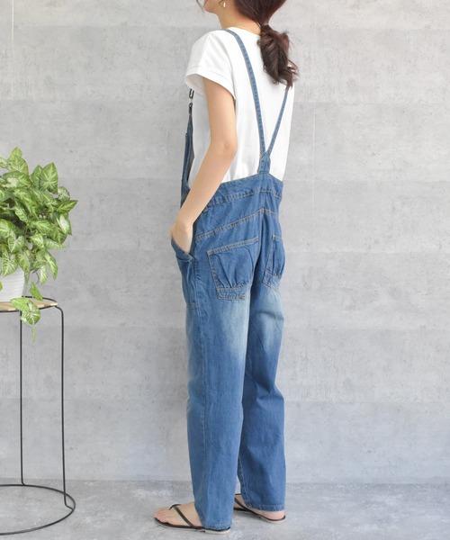 T.japan グレー サロペット サイズF Felt Maglietta サロペット オーバーオール ゆるサロペット