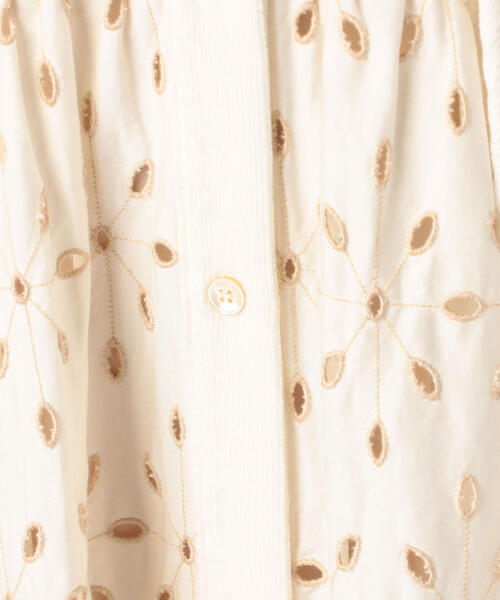 ワンピース forte_forte コットンカットワークレース ティアードワンピース forte_forte コットンカットワークレース