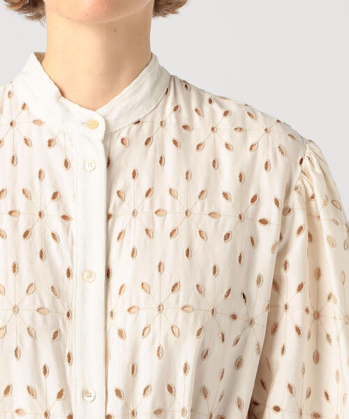 ワンピース forte_forte コットンカットワークレース ティアードワンピース forte_forte コットンカットワークレース