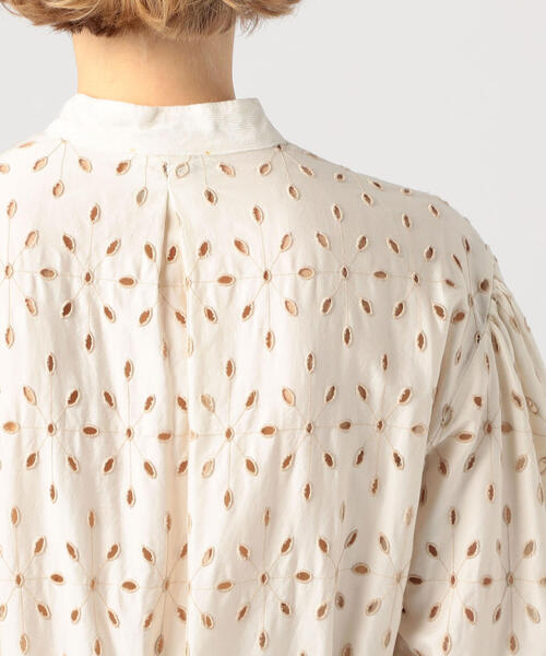 ワンピース forte_forte コットンカットワークレース ティアードワンピース forte_forte コットンカットワークレース