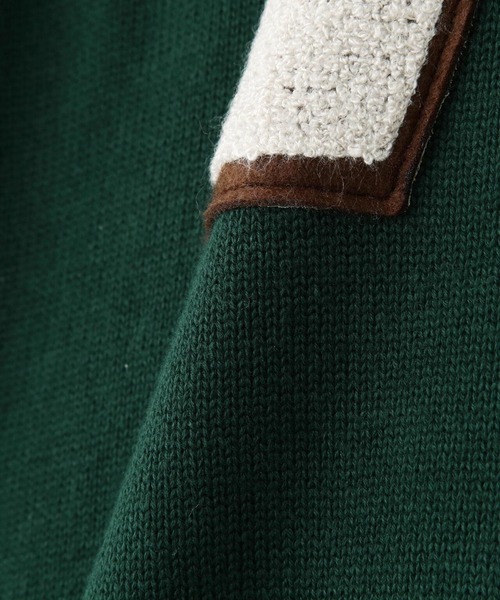 AVIREX ニット セーター 「WEB＆DEPOT限定」COLLEGE LINE KNIT