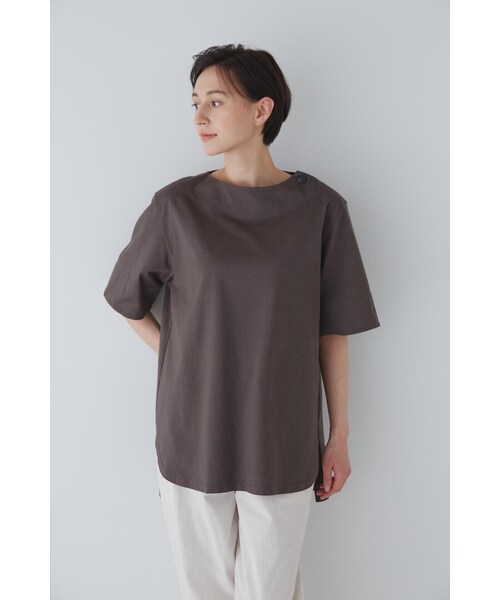 human woman tシャツ ハイゲージコットン天竺Tシャツ