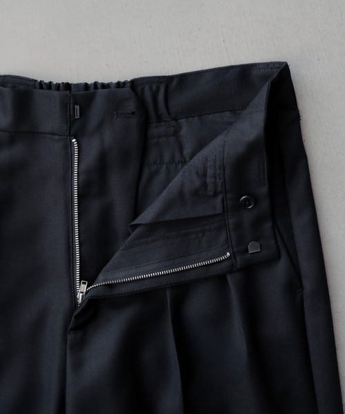 【完売品】SINSS ワイドテーパード 2タックスラックス Wide tapered two tuck slacks / ワイドテーパード 2タック