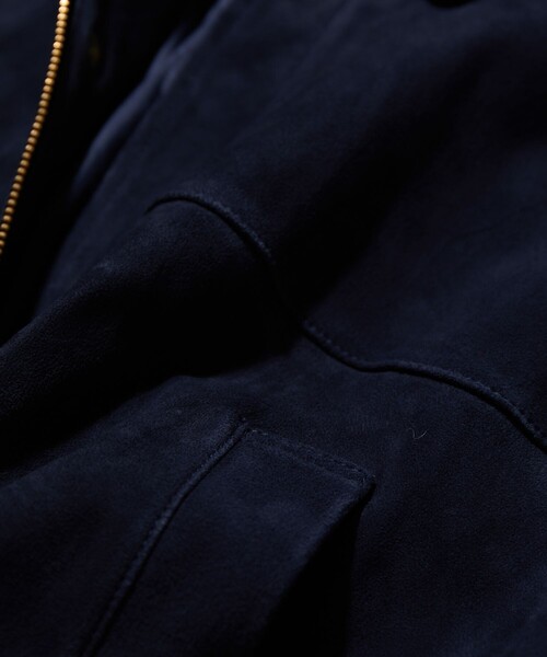 ステンカラーコート コート CAHLUMN/カウラム Goat Suede Hunting Jacket/ゴートスエード ハンティングジャケットの画像