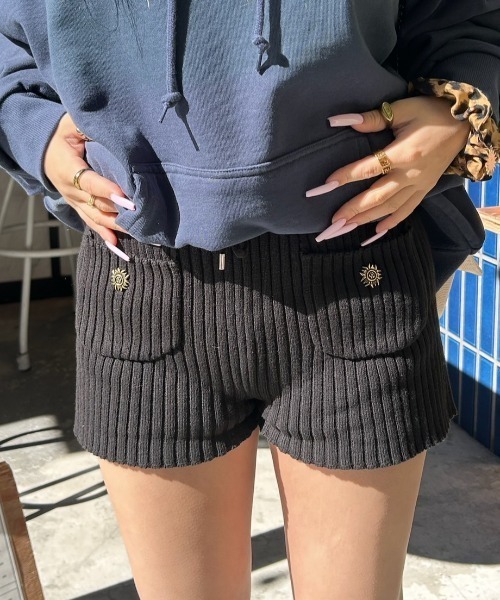 FERRAGAMO直営店ニットインサート付きパンツ INTER FACTORY パンツ AINA - チャーム付きニットパンツ GOSSIP