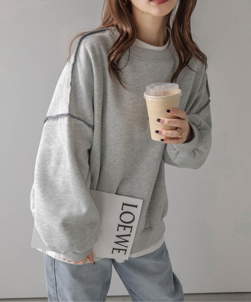 【SALE】裏起毛オフショルスウェット