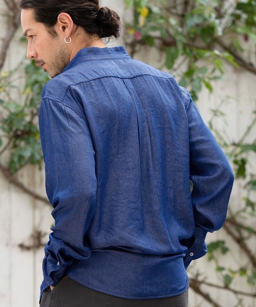 CAMBIO（カンビオ） シャツ ms5602- ミニスタンドカラーテンセルシャツ