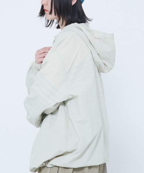 マチャット machatt 定価2万 ナイロンアノラックパーカー ホワイト UVケア・接触冷感】 ラッシュガード ハーフジップ アノラックパーカー