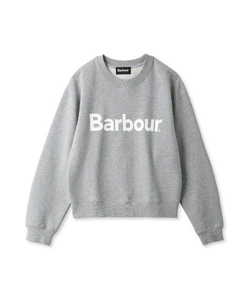 トレーナー スウェット JAPAN LIMITED” Barbour クロップド ロゴ クルーネック スウェット（レディース） レディース