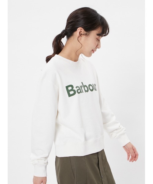 Barbour トレーナー スウェット JAPAN LIMITED” クロップド ロゴ