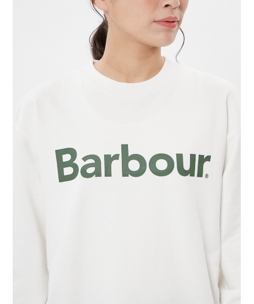 Barbour トレーナー スウェット JAPAN LIMITED” クロップド ロゴ