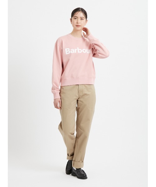 Barbour トレーナー スウェット JAPAN LIMITED” クロップド ロゴ