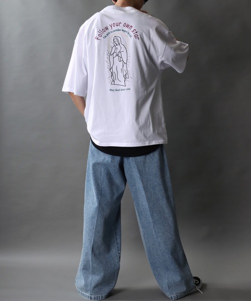 SITRY tシャツ Rude Style Back Embroidery T-shirt/ルード