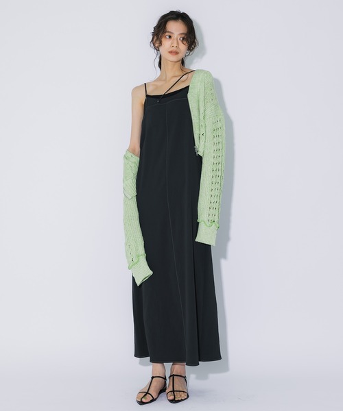 glance tokyo ワンピース PUBLIC TOKYO/パブリックトウキョウ】ふくれジャガード
