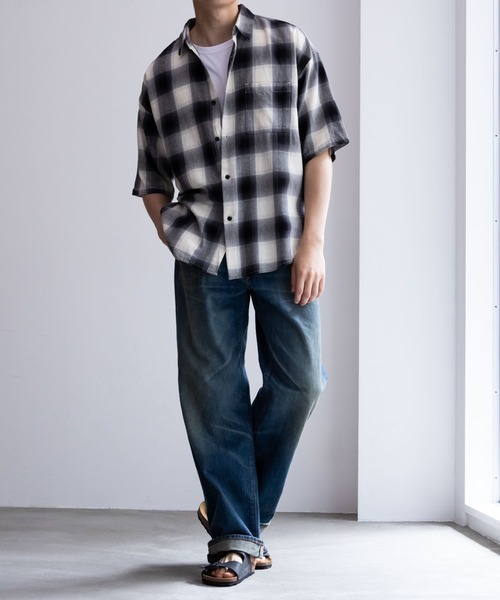 ◆Self-portrait◆デニムトップ ワイドレッグジーンズ セット ステッチ入りワイドレッグジーンズ - ブルー | ZARA Japan / 日本