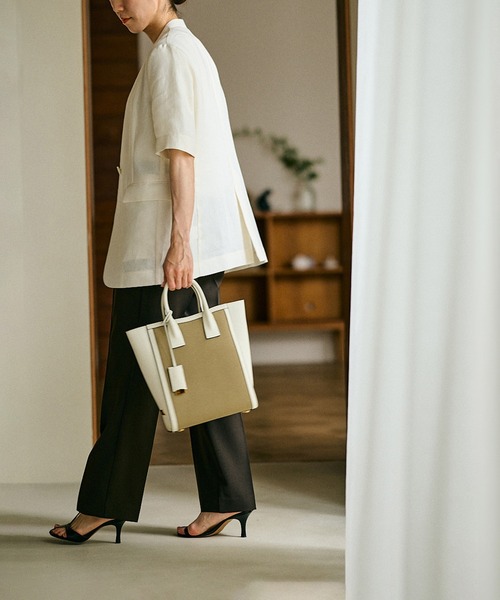 E'POR（エポール） ハンドバッグ I BAG Medium（キャンバスコンビ縦型