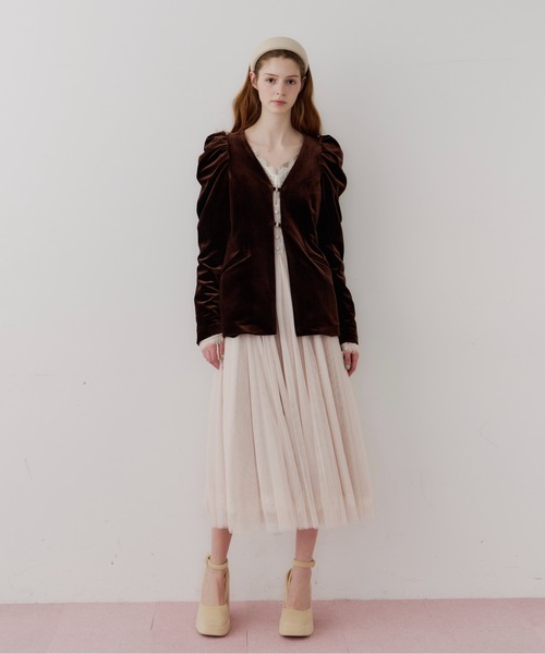 J1U by LA BELLE ETUDE ジャケット ノーカラージャケット クラシカル