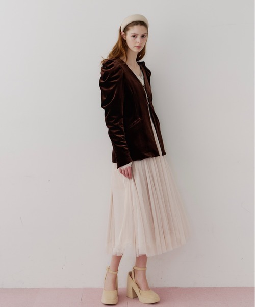 J1U by LA BELLE ETUDE ジャケット ノーカラージャケット クラシカル