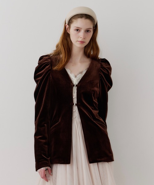 J1U by LA BELLE ETUDE ジャケット ノーカラージャケット クラシカル