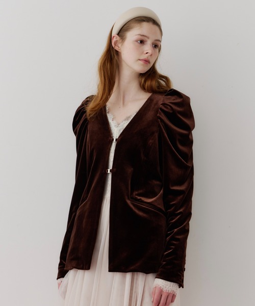 ベロアジャケット　la belle etude bellavintage LA BELLE ETUDE（ラベルエチュード） 「belle vintage」ジャケット