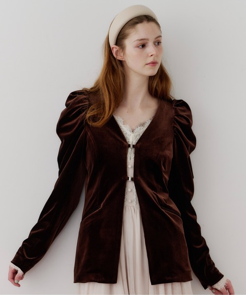 J1U by LA BELLE ETUDE ジャケット ノーカラージャケット クラシカル