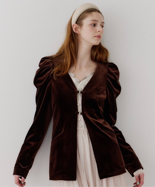 J1U by LA BELLE ETUDE ジャケット ノーカラージャケット クラシカル