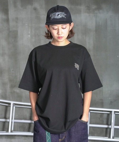 90s THRASHER スカルロゴ Tシャツ Hanesスミクロ 墨黒 THRASHER（スラッシャー） tシャツ ANTI LOGO emb S/S T-SHIRTS