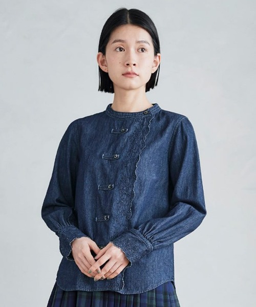 ブラウス シャツ サニークラウズ　重宝デニムシャツ レディース Sunny clouds ブラウス シャツ サニークラウズ 重宝デニムシャツ